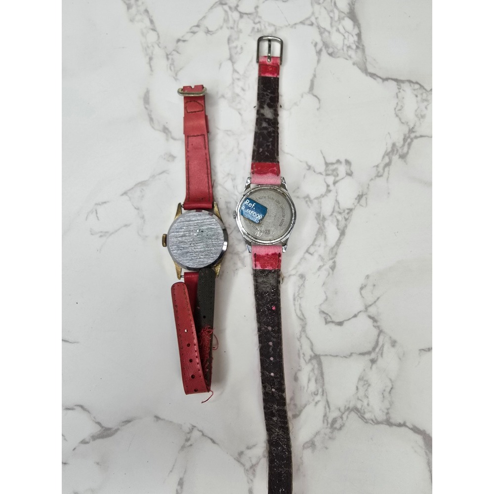 Vintage Woody Woodpecker Swiss Wind Up Watch & Lorus Minnie Mouse Disney Lot - Picture 5 of 9
